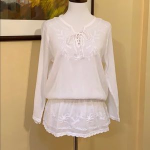 Boho LRL Lauren Jeans Co. Gauze Top